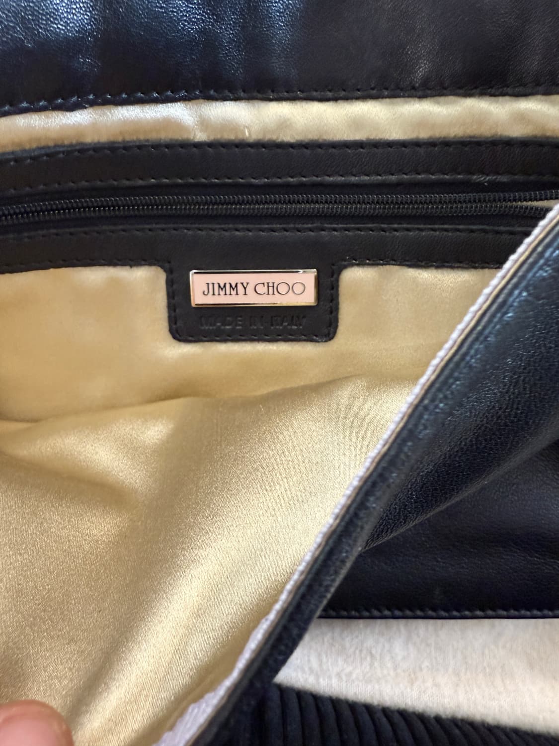 지미추 블랙 & 화이트 패턴 클러치 상품이미지4