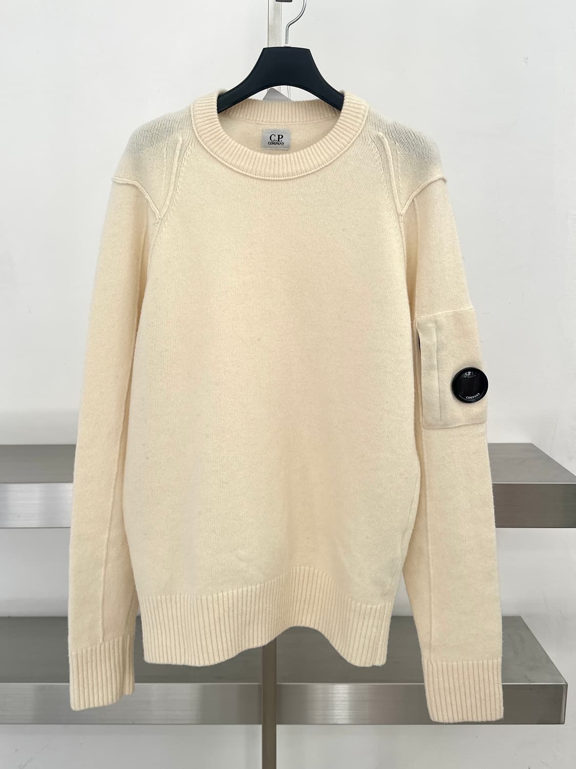 C.P컴퍼니 렌즈와펜 아이보리 울 니트  상품이미지4