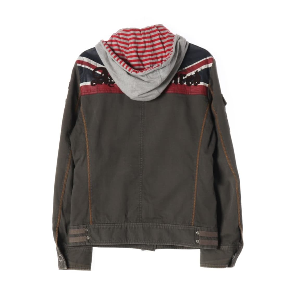 ASK 브리티시 유니언잭 빈티지 워시드 후드 자켓 M 상품이미지3