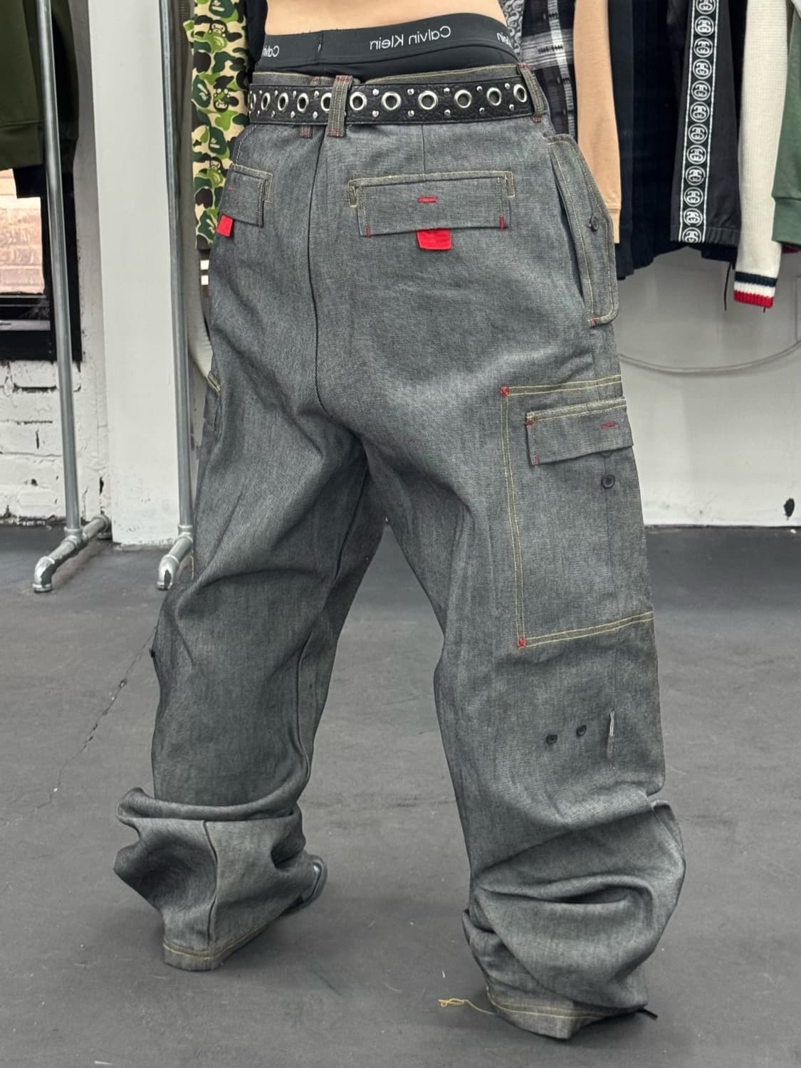 VTG 메탈릭 오버핏 카고팬츠 상품이미지5