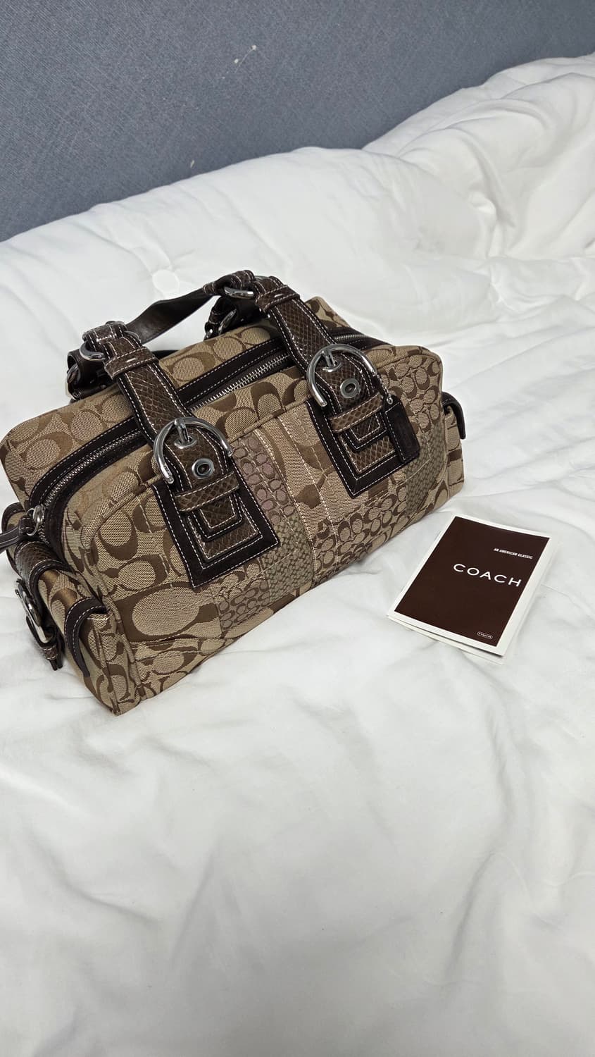 빈티지 코치 볼링백 토트백 상품이미지2