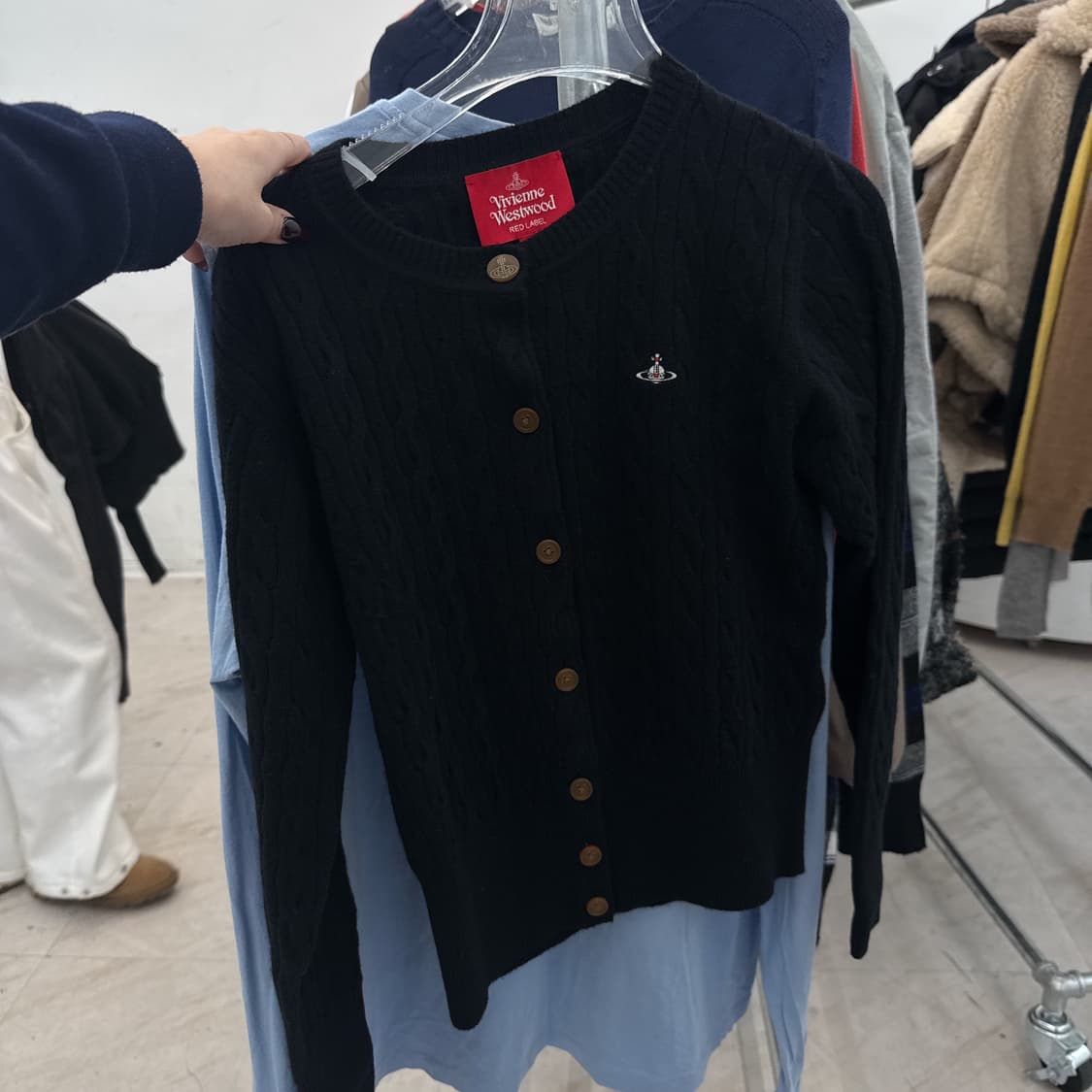 비비안웨스트우드 블랙 꽈배기 02사이즈 상품이미지3