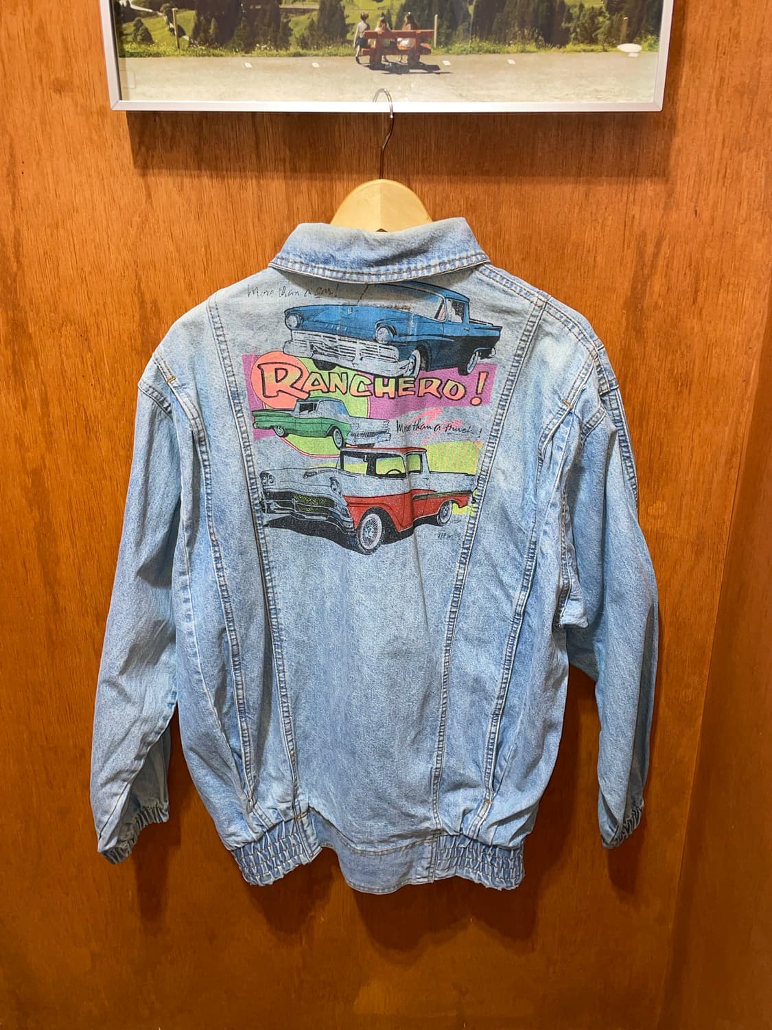 아메리칸 빈티지 프린팅 데님 자켓 상품이미지6