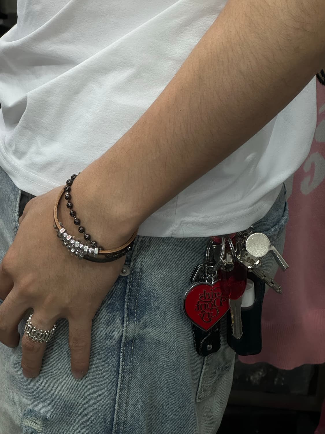 Nut ball - 너트 볼 레더팔찌/brown 상품이미지5