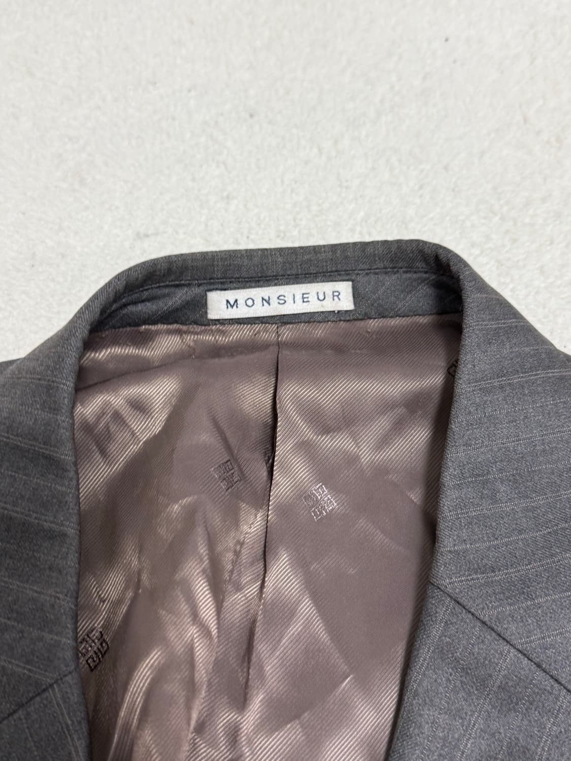MONSIEUR 지방시 스트라이프 정장 자켓 44R 상품이미지3