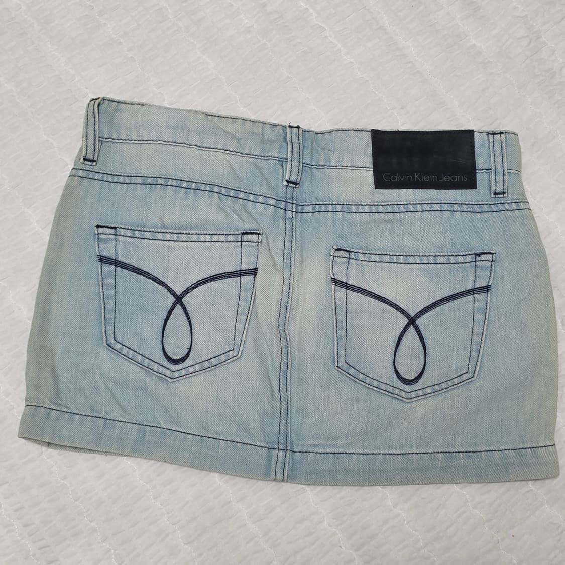 캘빈클라인 빈티지 00s 데님y2k  로우라이즈 청치마 상품이미지3