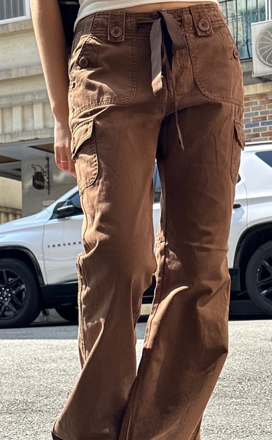 브라운 카고 팬츠 상품이미지4