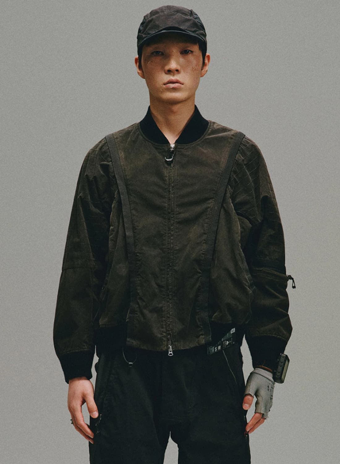 [XL] 햄커스 LPU 러스티 테크니션 익스펜더블 봄버 자켓 카본 블랙 상품이미지3