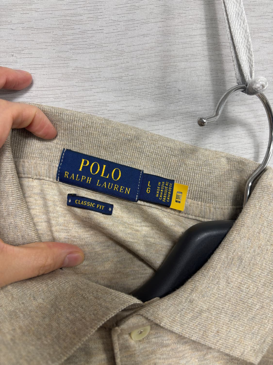 폴로 랄프로렌 클래식핏 롱슬리브 카라티 105 상품이미지5