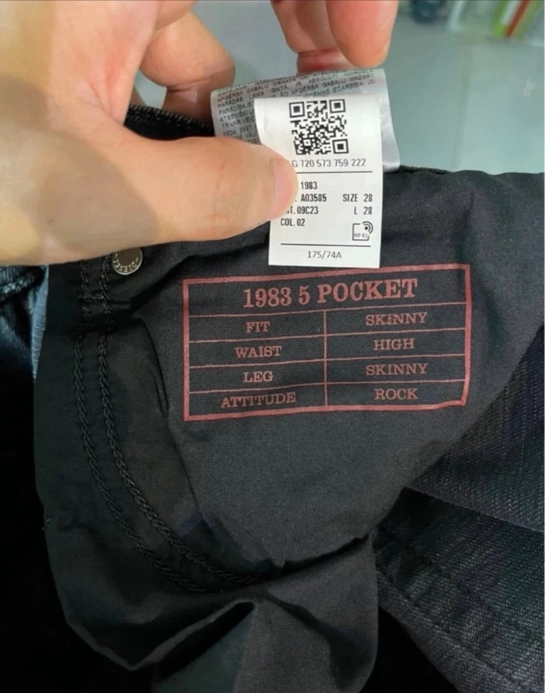 디젤 블랙 데님 (새상품) 상품이미지5