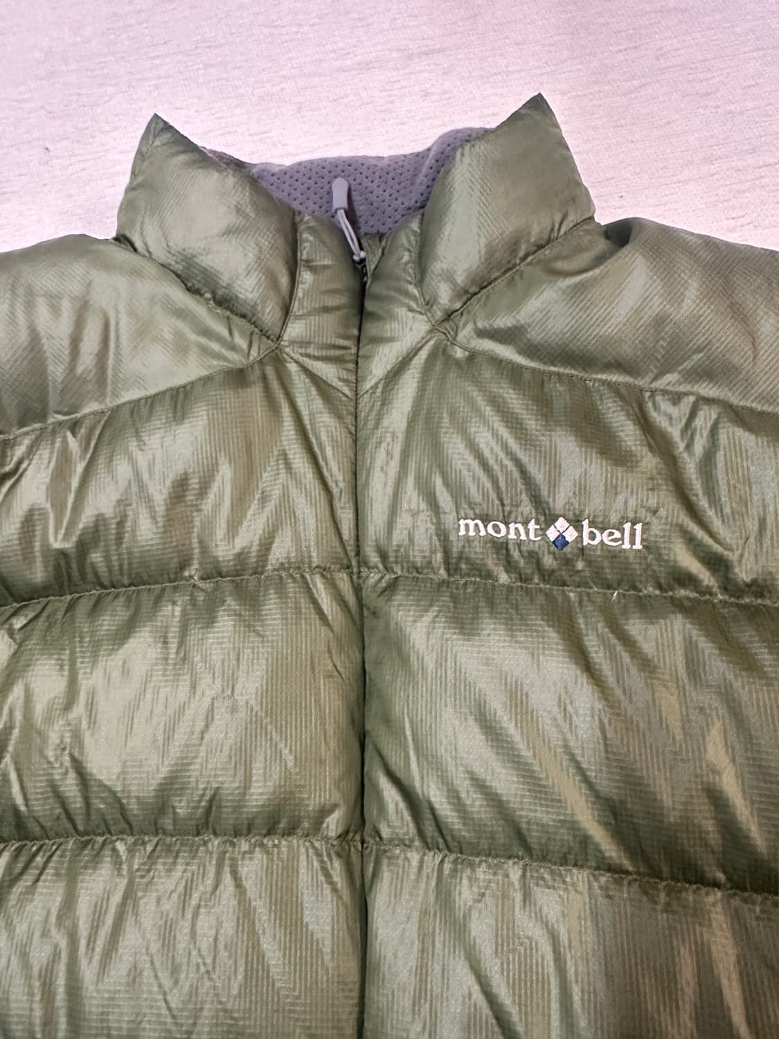 (XL)몽벨 알파인 일본 빈티지 경량 다운 그린 상품이미지4