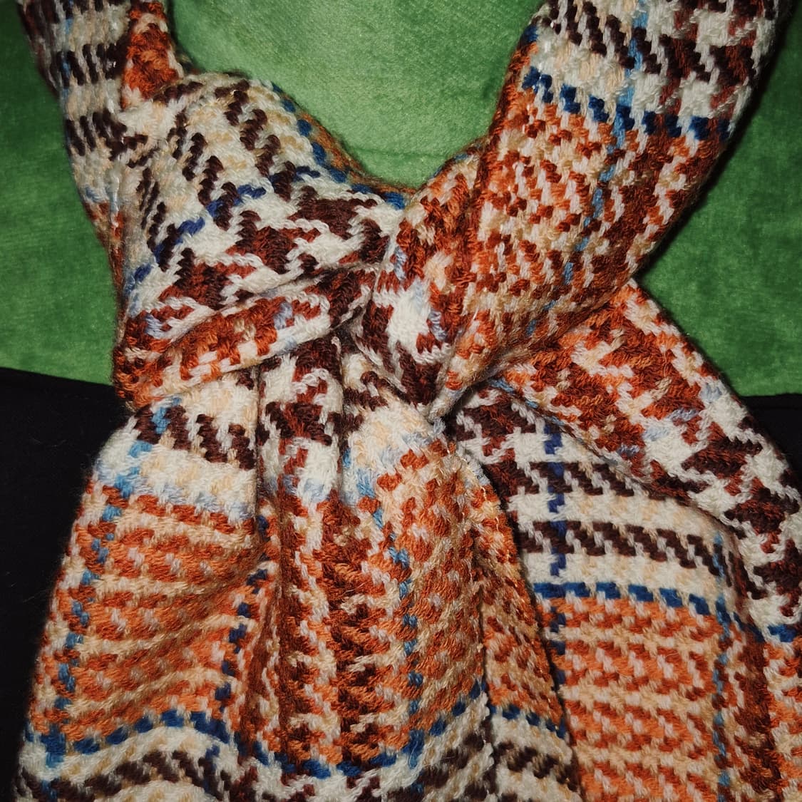 프랑스 꾸레쥬 클래식 체크 메리노 울100% 머플러 상품이미지6