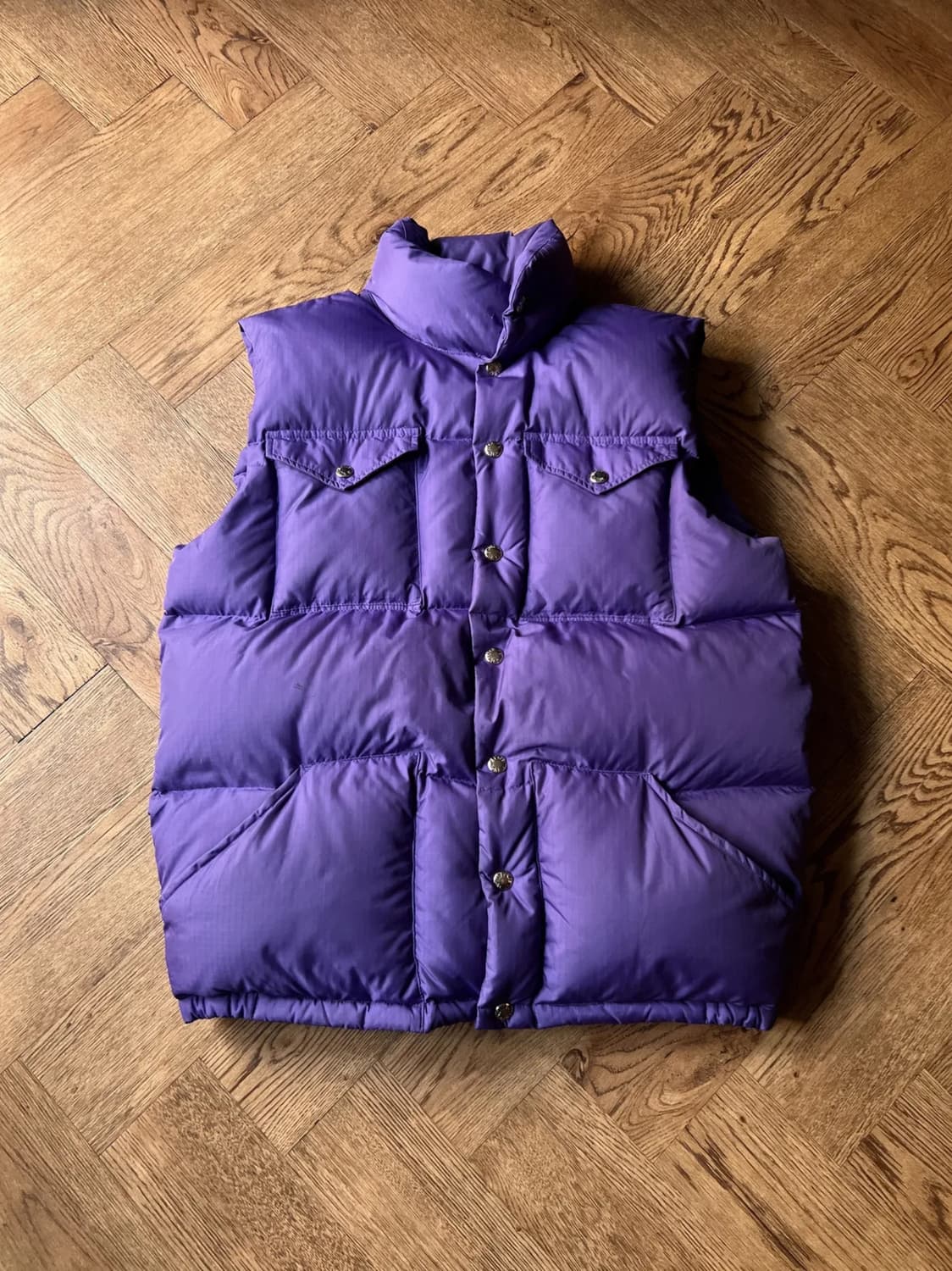 [M]노스페이스 재팬 퍼플 구스다운 패딩 베스트 상품이미지1