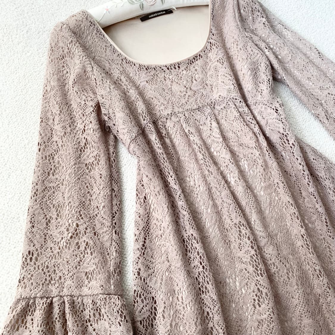 밀크티라떼 ♥ 레이스 공주핏 원피스 상품이미지2