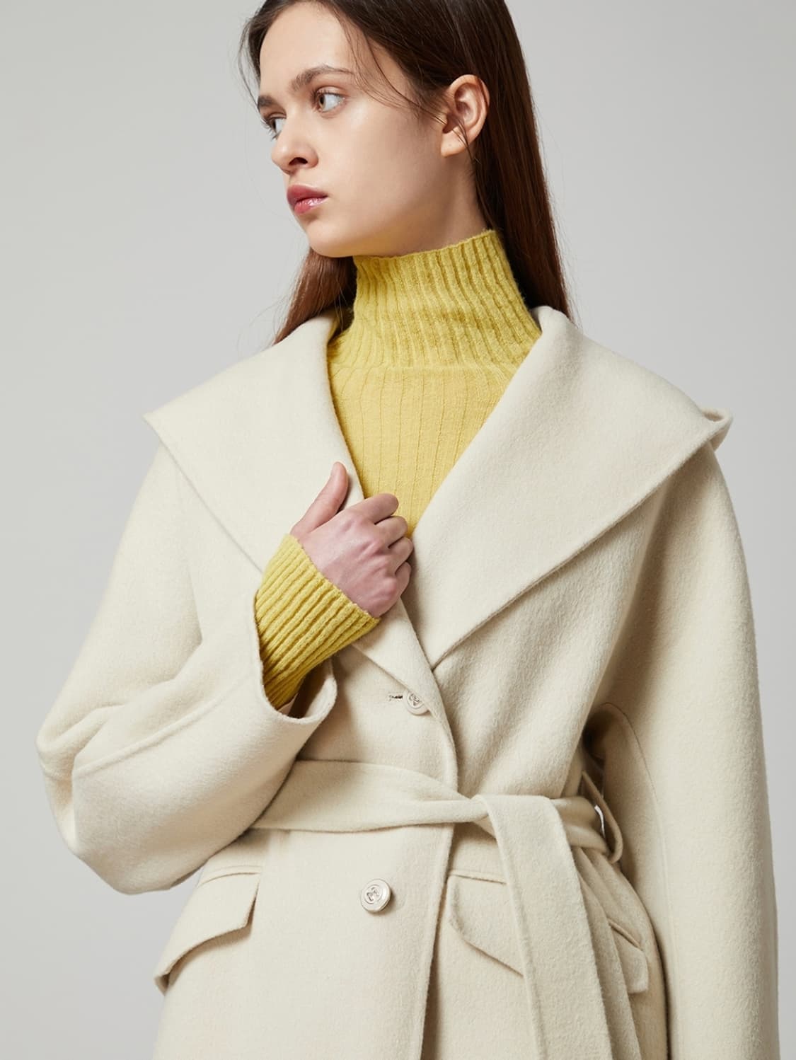 주크 모&캐시 후드 핸드메이드코트 상품이미지5