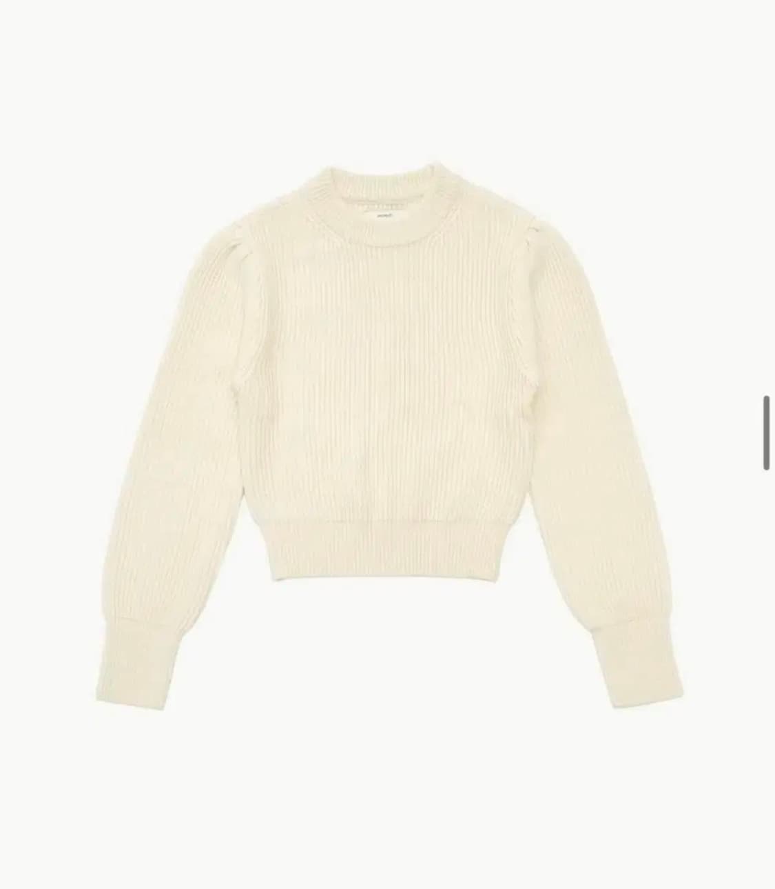 아모멘토amomento 하프넥니트 에크루 상품이미지5