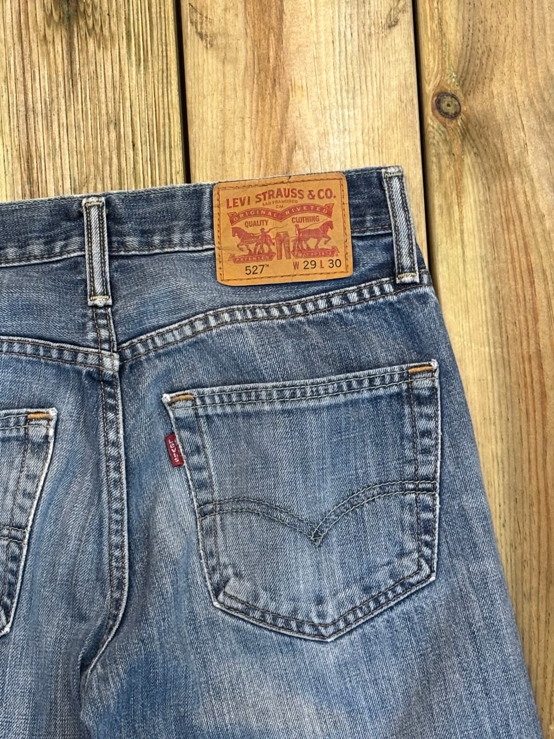 Levi’s 527 부츠컷 데님 팬츠 | 라이트 인디고 워싱 상품이미지10