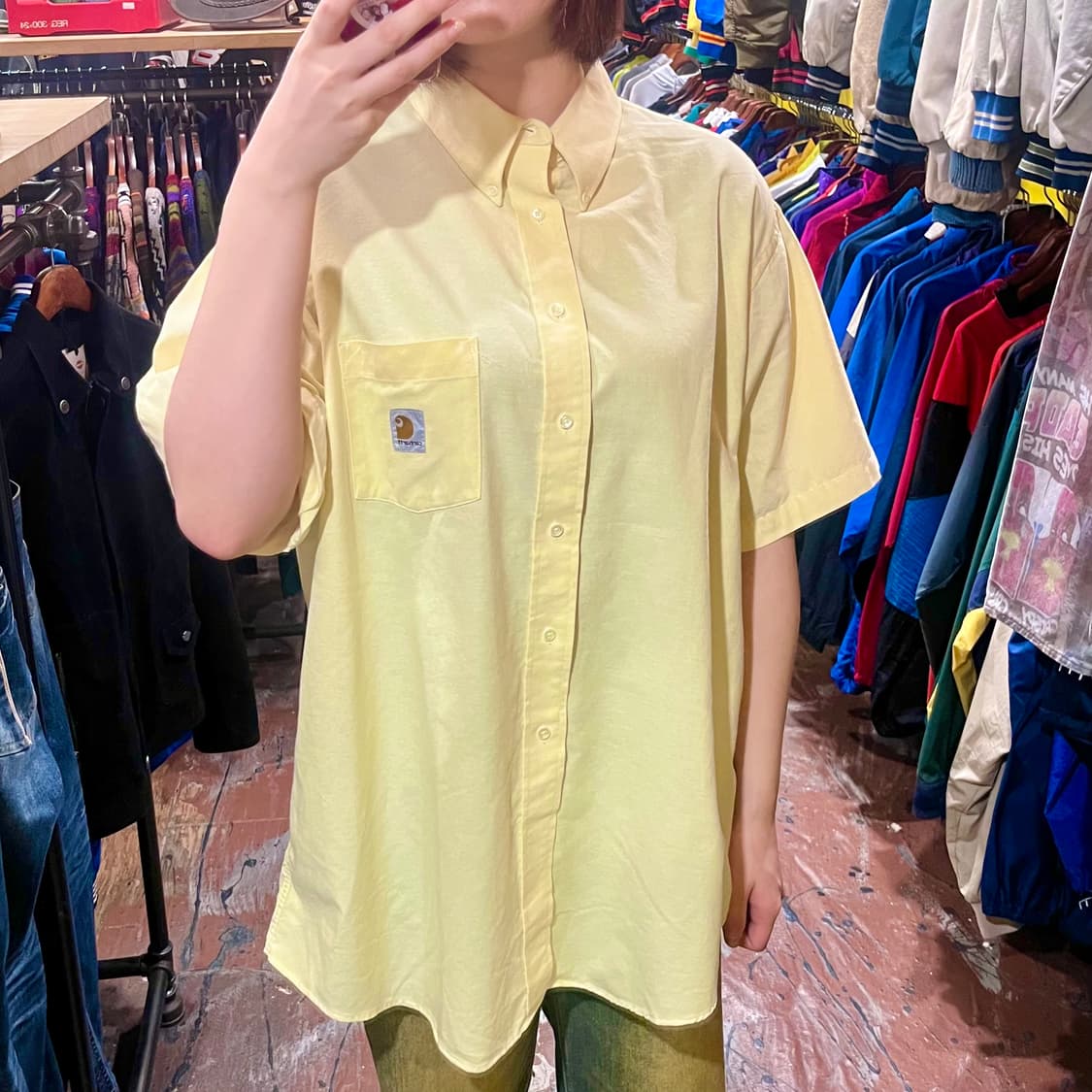 [HI] 칼하트 반팔 셔츠 옐로우  상품이미지2