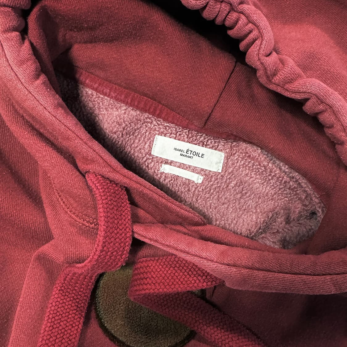 이자벨마랑 만셀 기모 버건디 후드티 상품이미지5