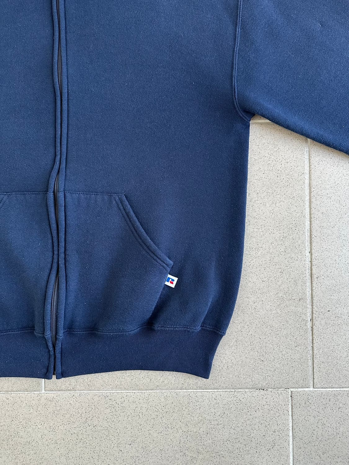 90s 빈티지 러셀 후드집업 네이비 L 상품이미지3