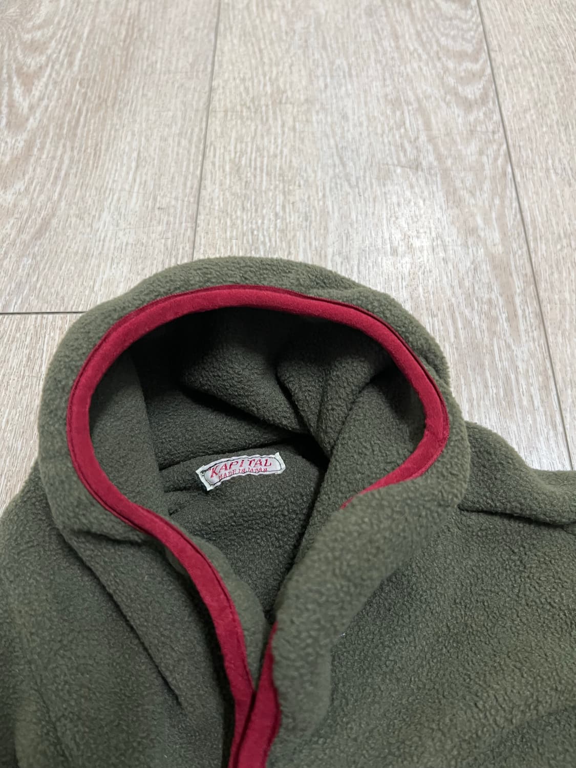 캐피탈 플리스 올리브색 3사이즈 상품이미지2