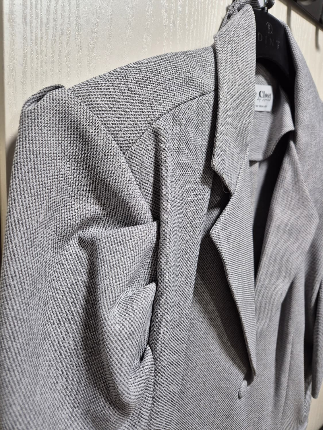 (타임세일)(새상품)DINT 딘트 잔체크 프릴 블라우스 자켓 상품이미지9