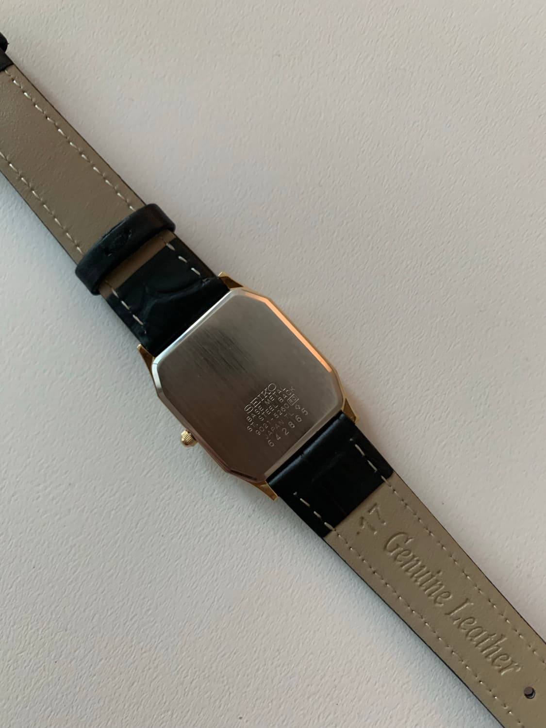 세이코 Seiko 스퀘어 쿼츠 골드  상품이미지4
