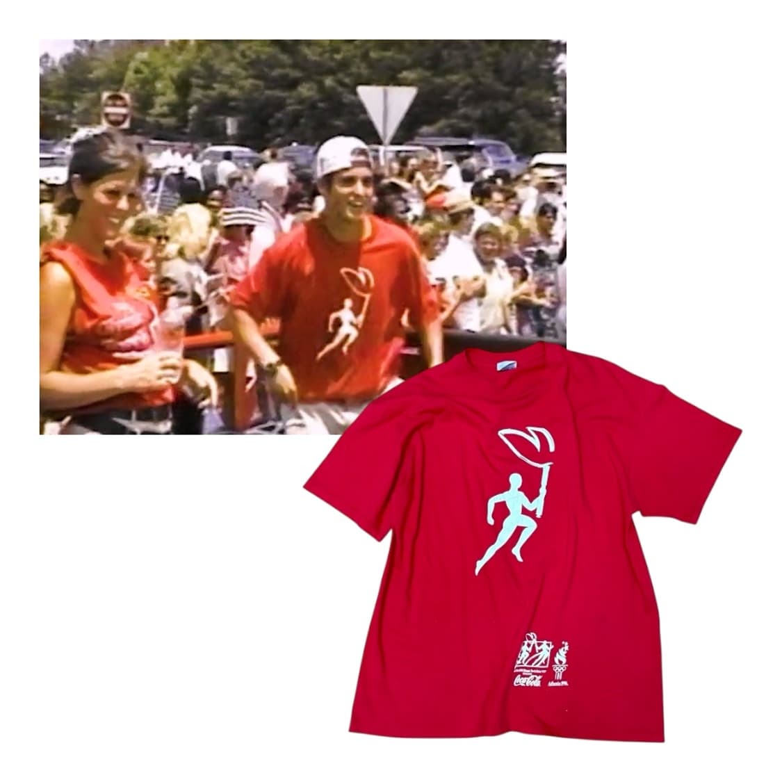 96’ Olympic Touch Relay coca T-shirt 상품이미지1