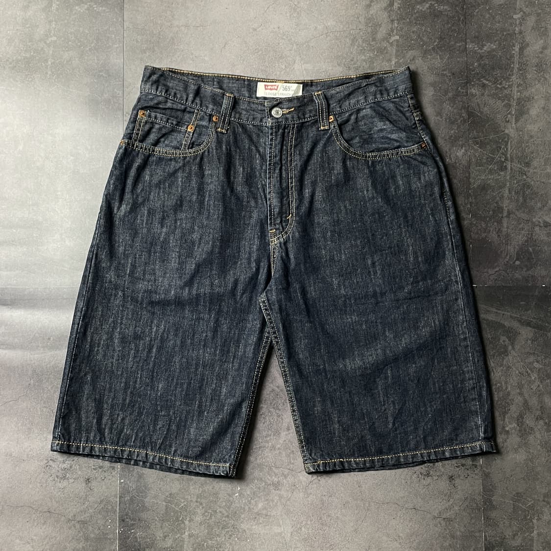 LEVI'S 리바이스569 빈티지 인디고 데님 하프팬츠 A01170 상품이미지1