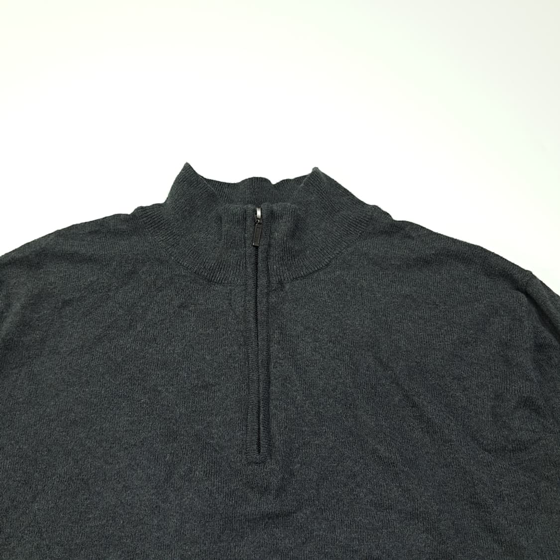 CL017 XL 엘엘빈 코튼 캐시미어 하프집업 니트 상품이미지2