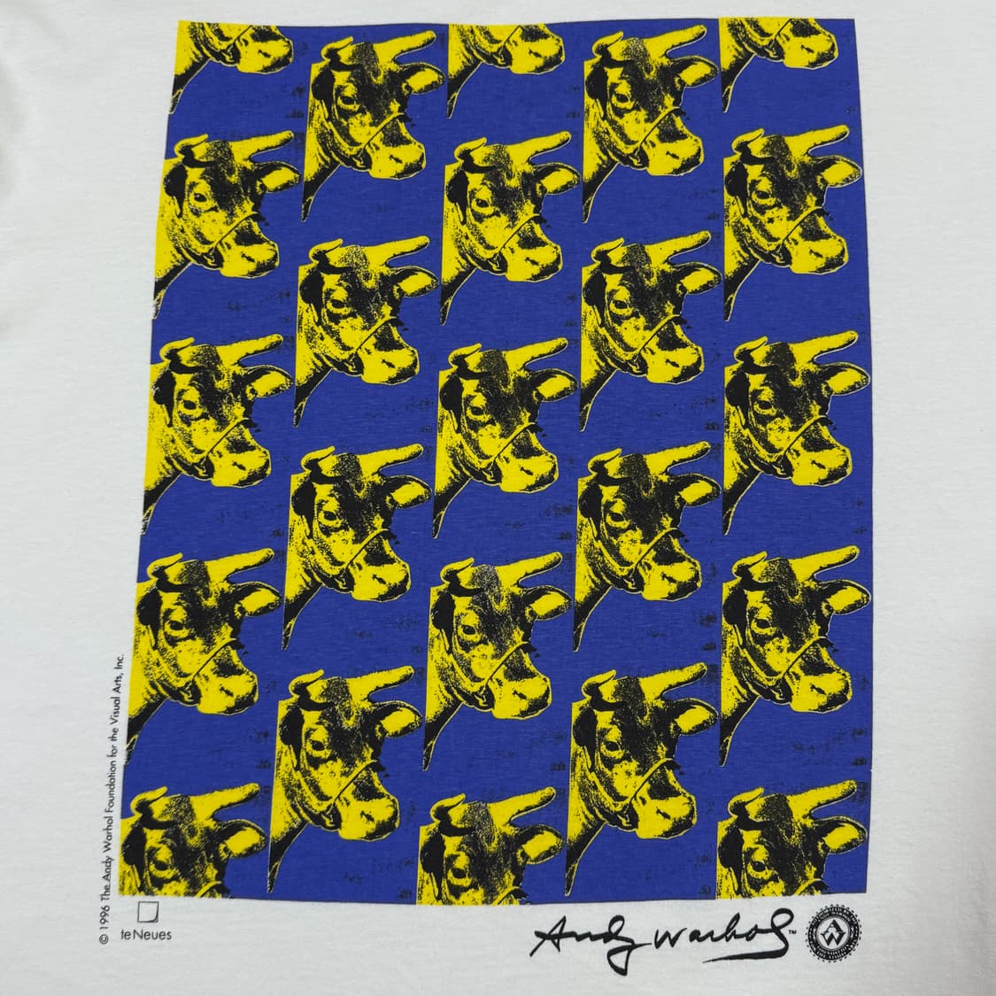 빈티지 90s Andy warhol Cow 앤디워홀 아트 티 상품이미지3
