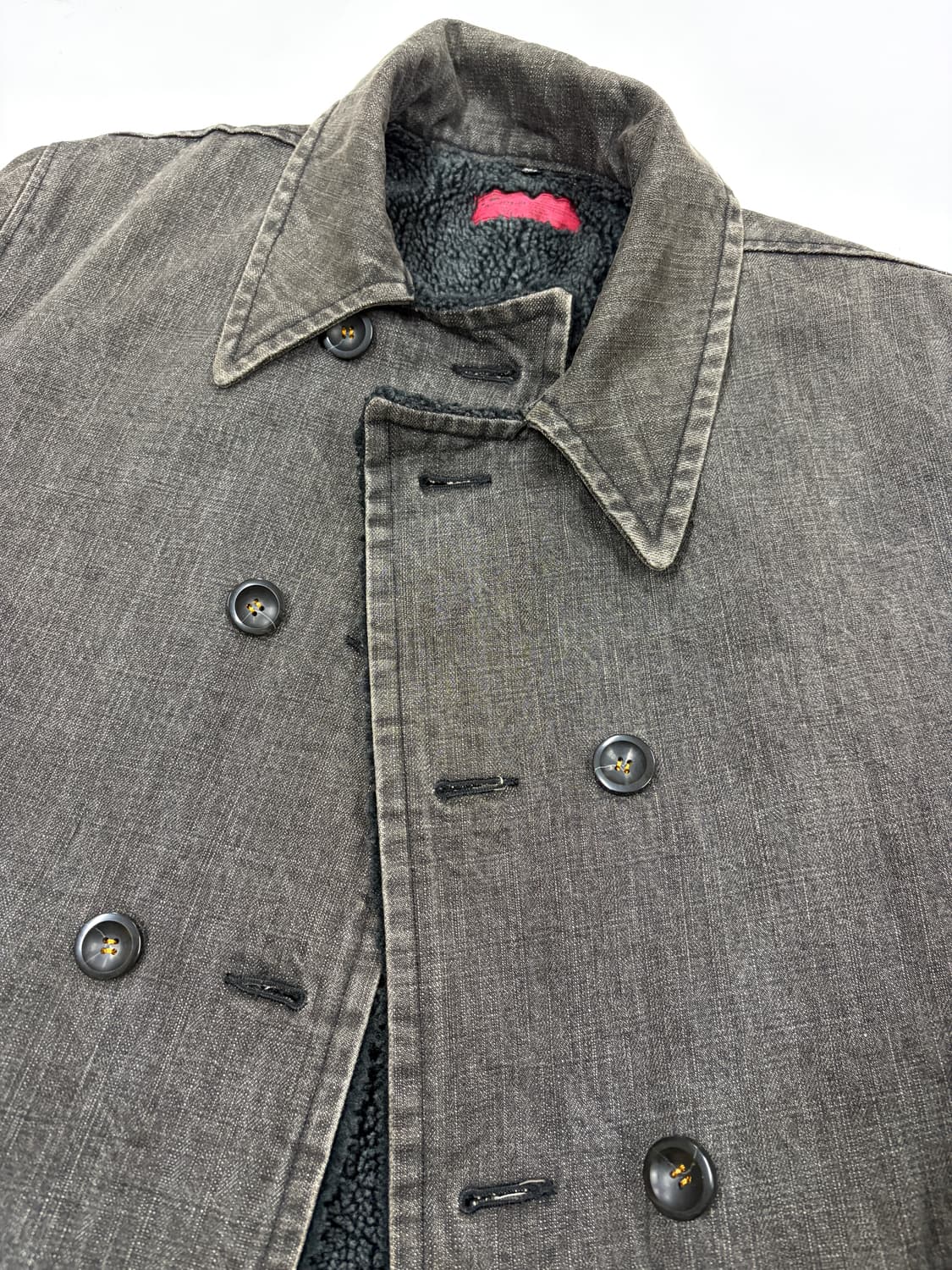 워싱데님 양털 코트 상품이미지8