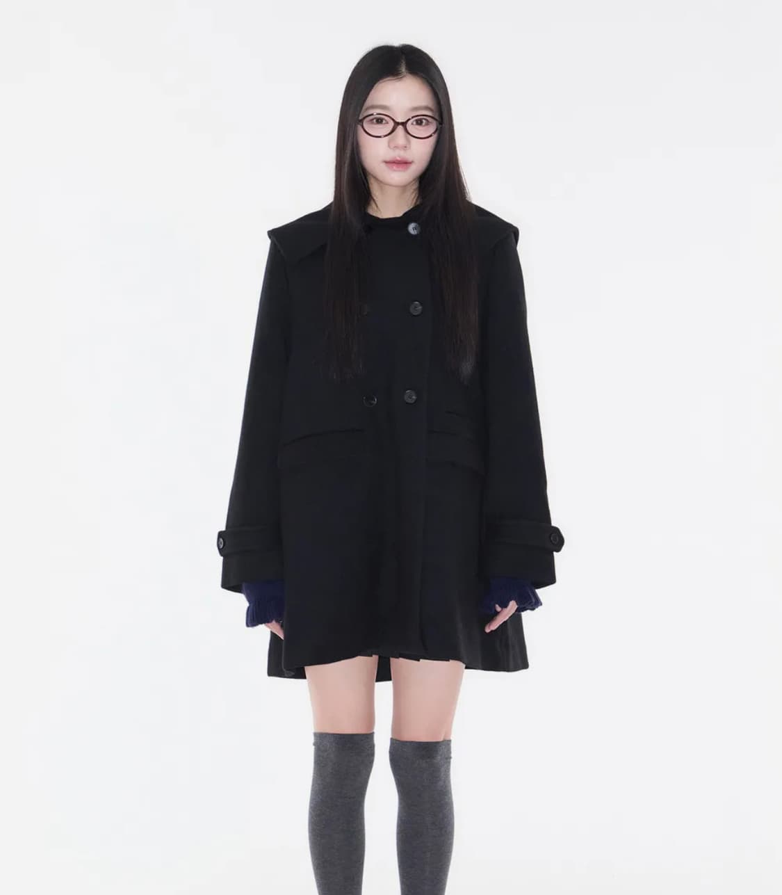 울50% 알키알카 Sailor Half Coat 세일러 하프 코트 상품이미지3