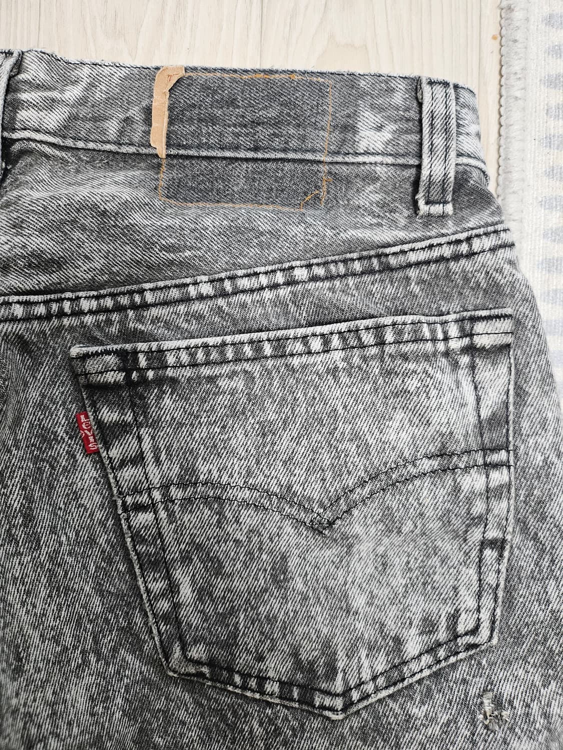 80s 리바이스 501 블랙 스톤워싱 상품이미지6