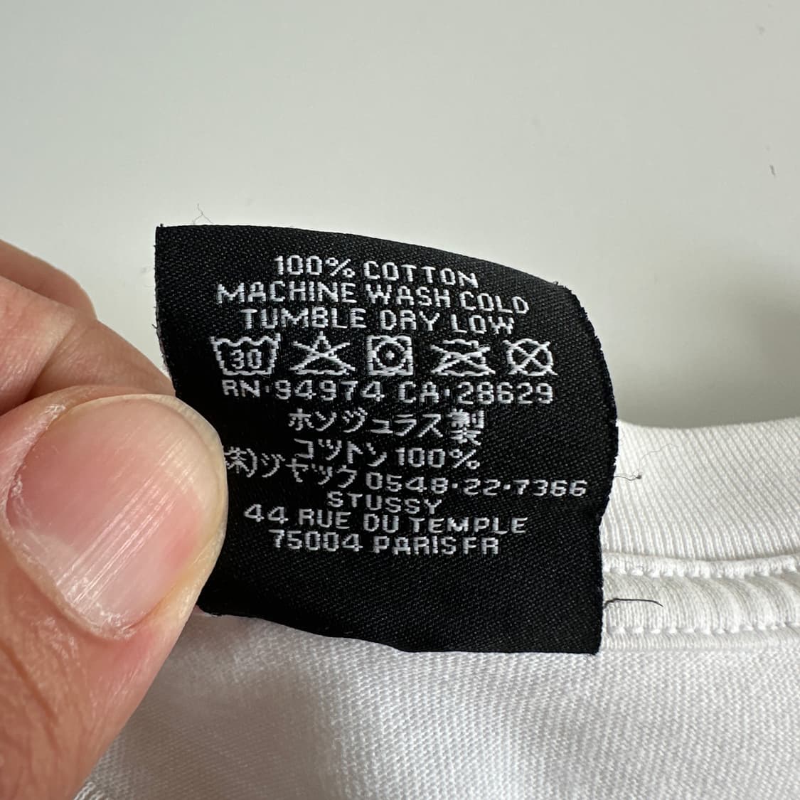 Stussy 스투시 홍콩 화이트 롱슬리브 상품이미지4