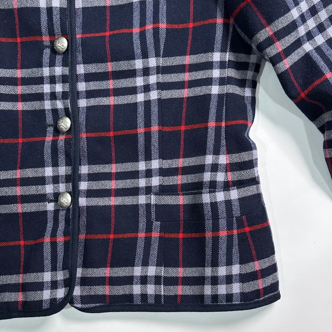 버버리 노바체크 울 은장 자켓    상품이미지3