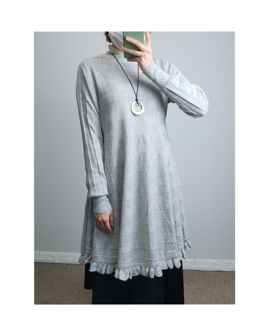 알파카 니트 롱 원피스 상품이미지1