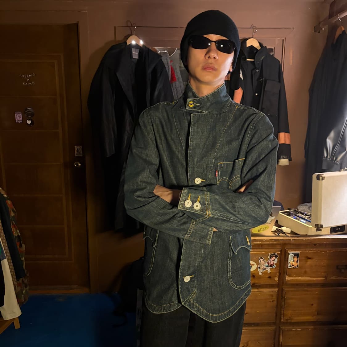 2005 LEVIS ARCUATE DENIM BLAZER JACEKT 상품이미지3