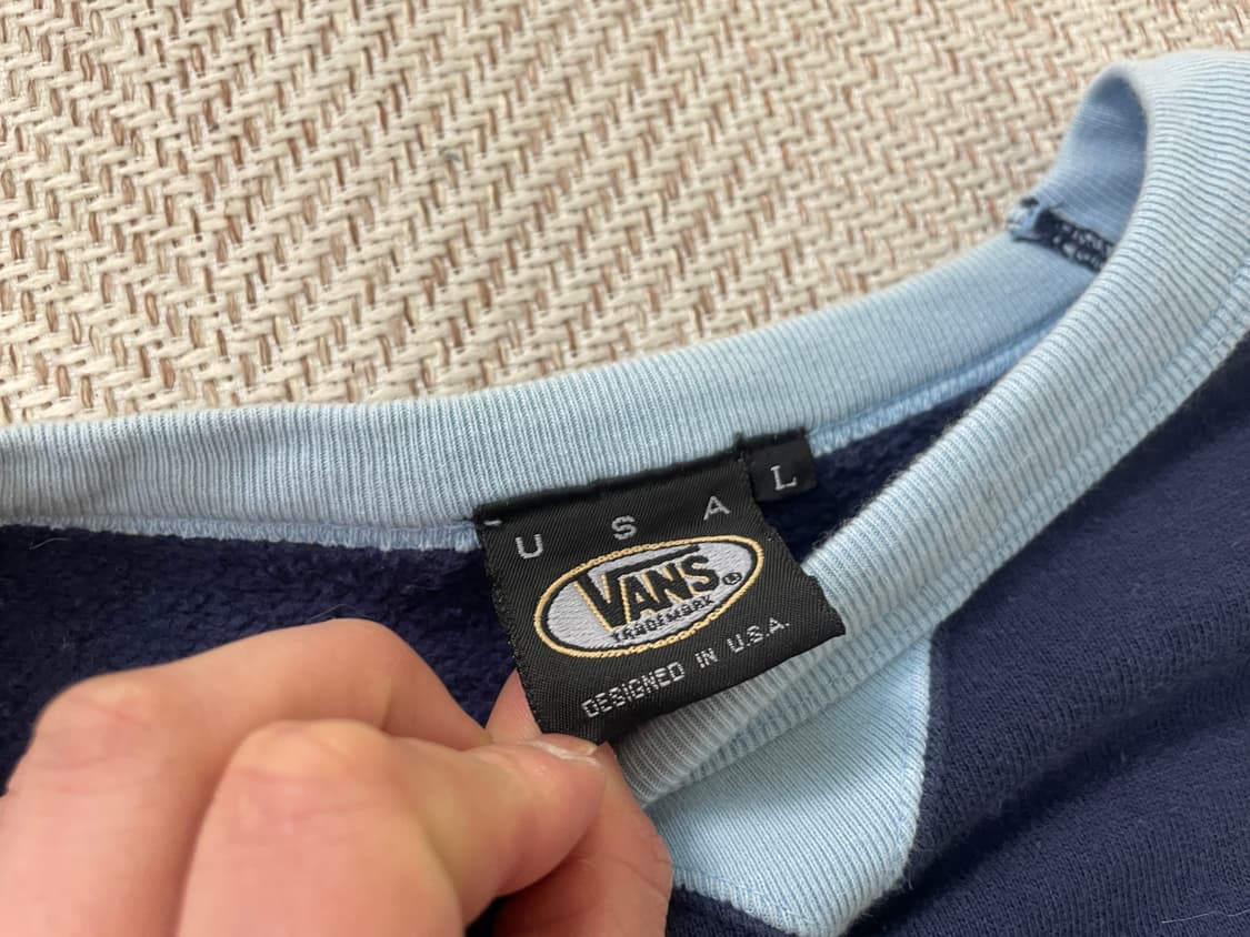 9~00s 올드 van 반스 거셋 스웻셔츠 J03942 상품이미지5