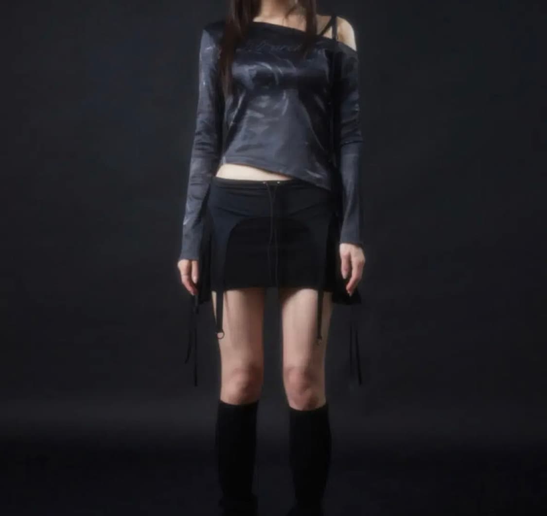 elfelfelf archives 카고 가터 스커트  상품이미지2