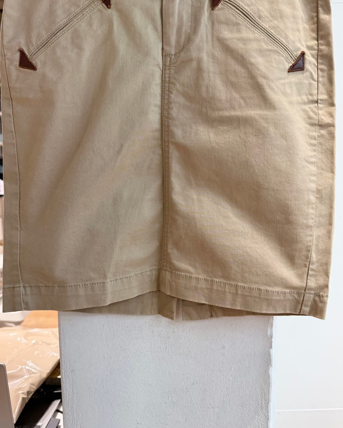 폴로 진스 컴퍼니 베이지 미니스커트  상품이미지4