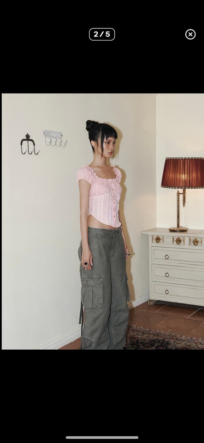 플리즈노팔로우 신지 샤츠탑 오픈탑 상품이미지3