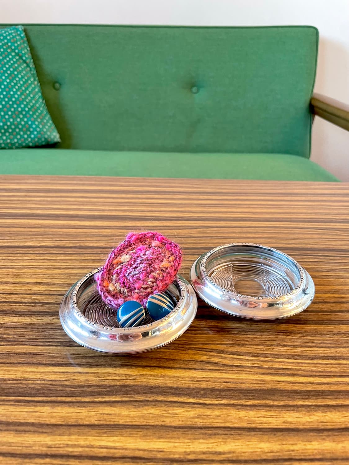 [앤틱 실버웨어] 빈티지 Amston 925 스털링실버 크리스탈 코스터 상품이미지4