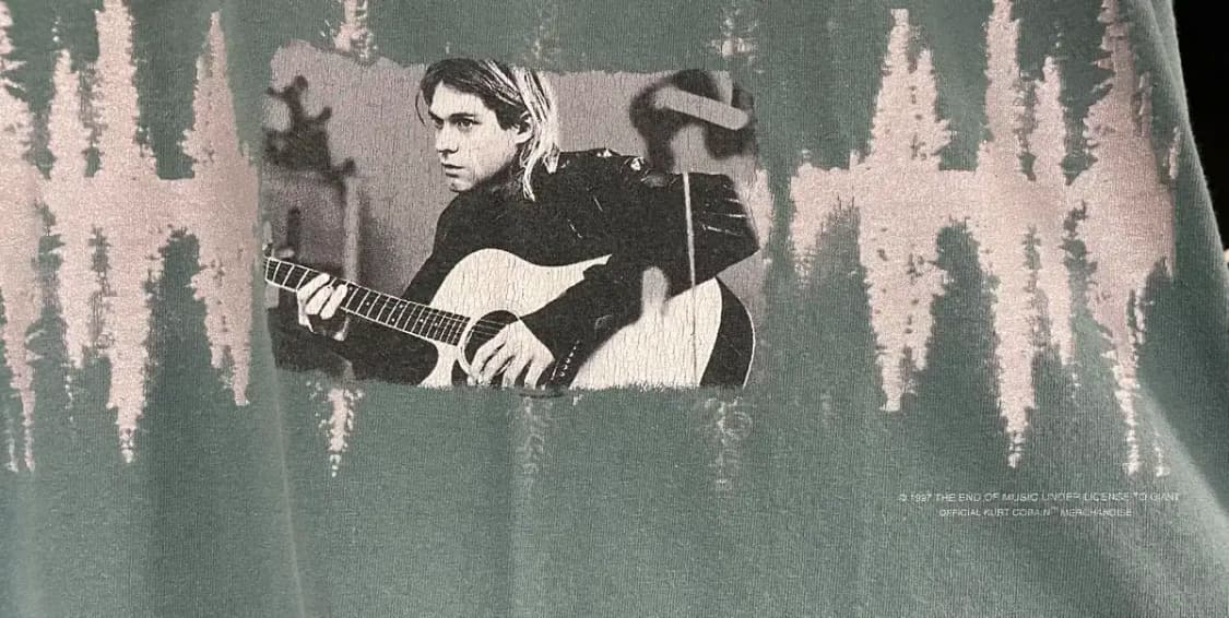 커트코베인 90s 밴드티 상품이미지2