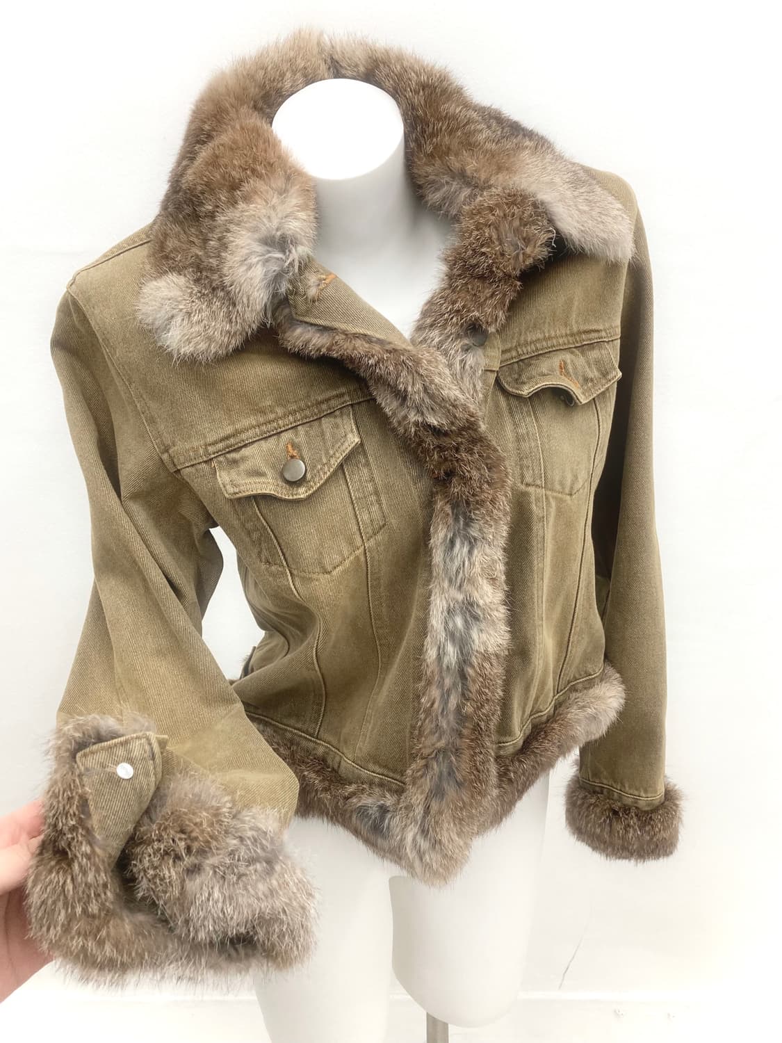 rabbit fur jacket 상품이미지1