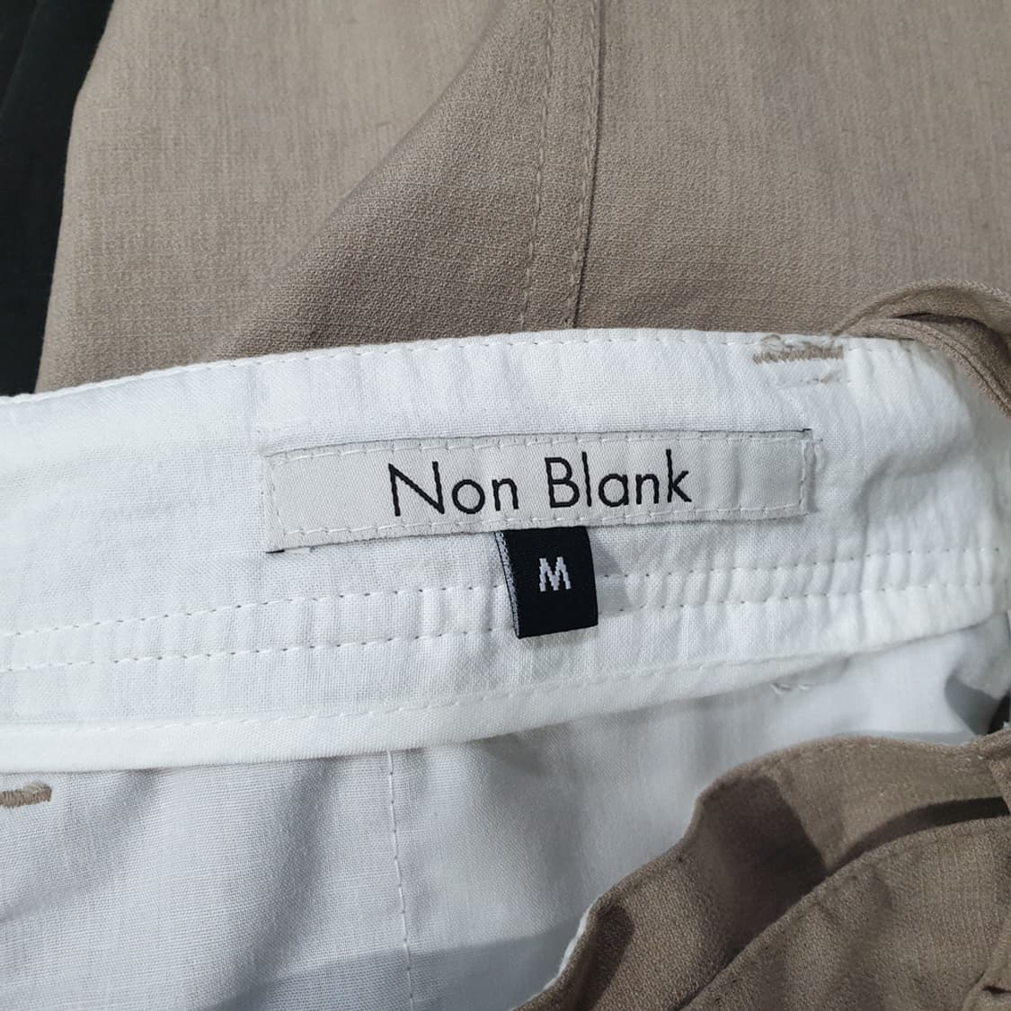 넌블랭크(Non Blank) 린넨 블렌드 벨티드 와이드 팬츠 M 상품이미지6