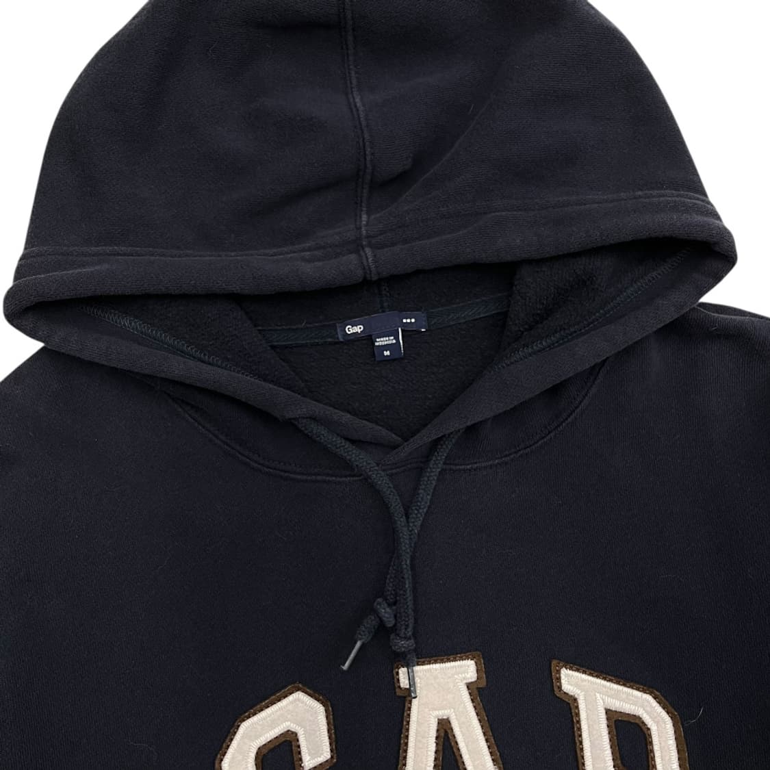 갭 패치로고 네이비 후드 M 상품이미지5