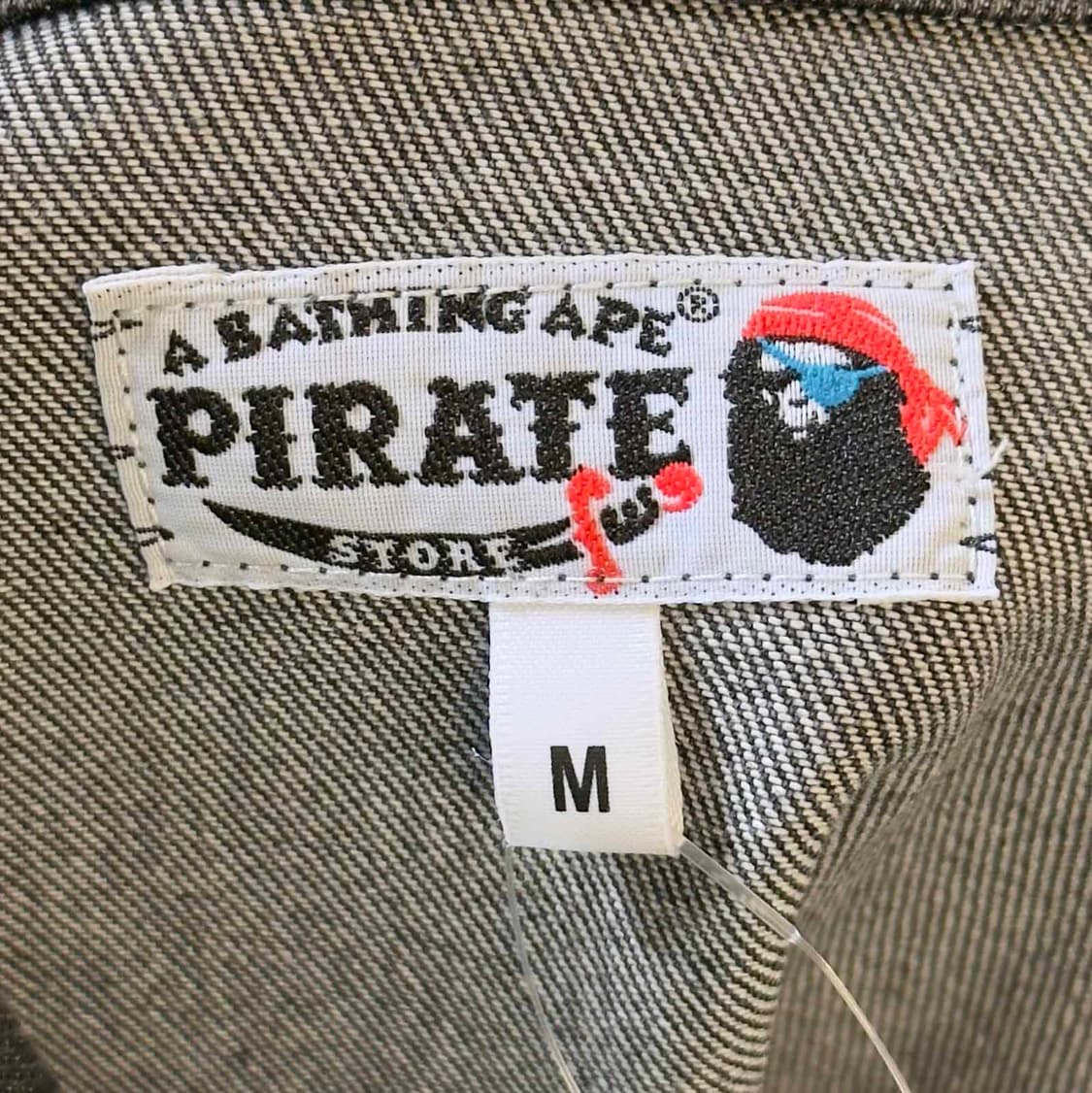 베이프 크로스본 흑청 데님 코치 자켓 상품이미지4