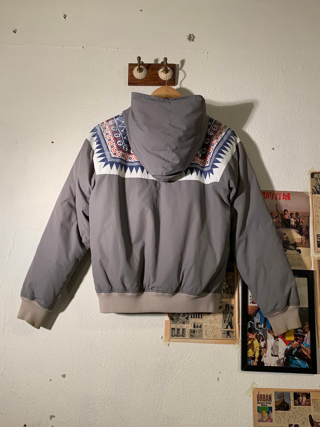 베이프 에스닉 패턴 다운자켓 상품이미지2