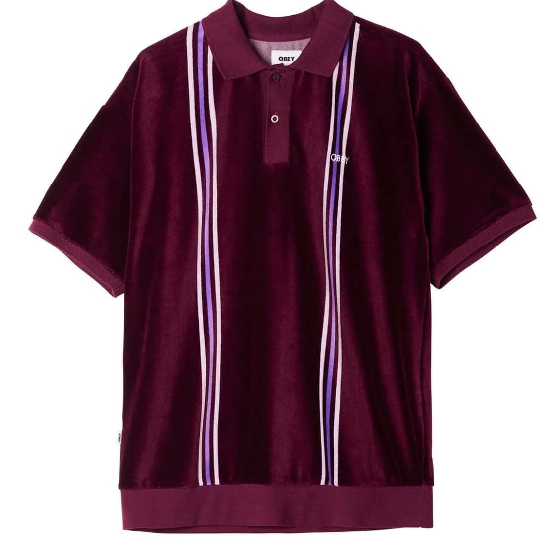 <구매> 오베이 스테파노 벨루어 벨벳 폴로 반팔 티셔츠 상품이미지1